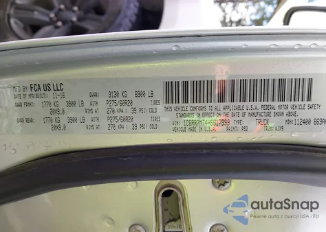 2017 Ram 1500 Night 4X4 5'7 Box from USA, damaged, VIN 1C6RR7MT4HS617399